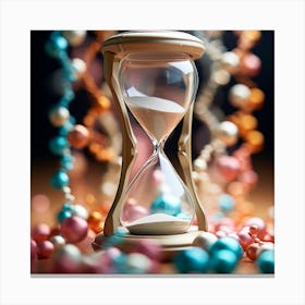 Hourglass On The Table Canvas Print