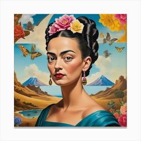 Frida Kahlo Painting 1 Canvas Print