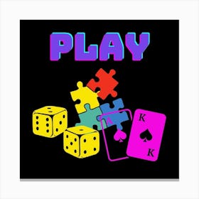 Play Logo Canvas Print