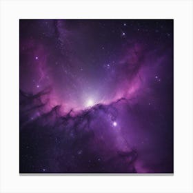 Purple Nebula Canvas Print