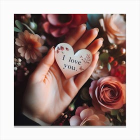 Love you 4 Canvas Print