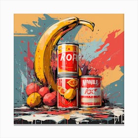 Cans Of Food Canvas Print