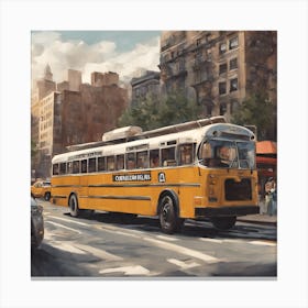New York City Bus Canvas Print