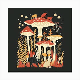 Mushroom Forest 2 Canvas Print