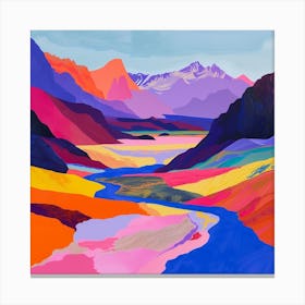 Abstract Travel Collection Patagonia Argentina Chile 2 Canvas Print