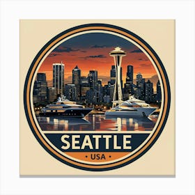 Seattle Usa Canvas Print