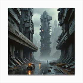 Futuristic City 3 Canvas Print