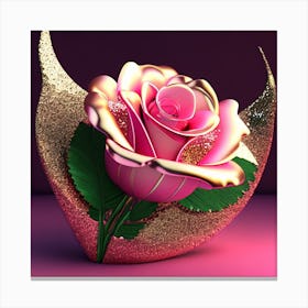 Pink Rose 1 Canvas Print