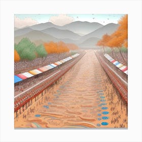 Shinkansen Race Canvas Print