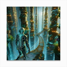 Futuristic City 28 Canvas Print