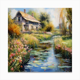 Garden Tapestry at Riverside Canvas Print