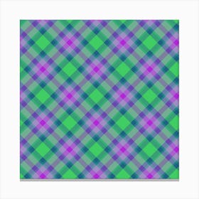 Plaid Fabric 62 Canvas Print