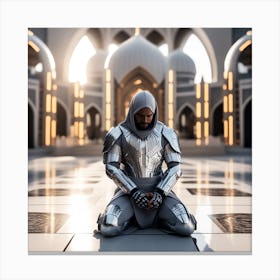 Islamic Man In Armor 1 Canvas Print