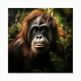 Orangutan Portrait Canvas Print