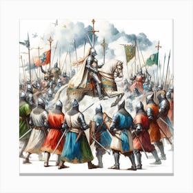 Tournament of knights 2 Canvas Print
