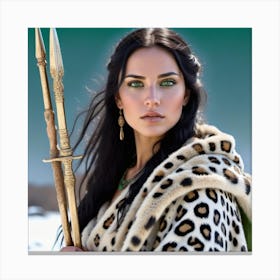 Woman With A Spear Canvas Print