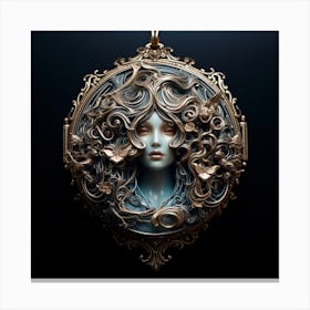 Csgboss Uhd Intricate Portrayal Of A A Maiden Emerging From An Canvas Print