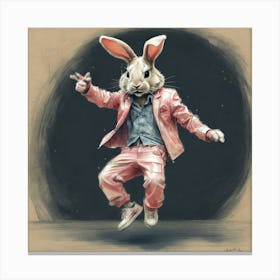 Bunny Dance 1 Canvas Print