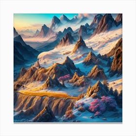 Mountain Landscape 2 Canvas Print