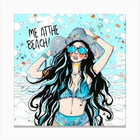 4th Of July At The Beach - Me Beachin Canvas Print