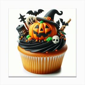 Halloween Cupcake 1 Canvas Print