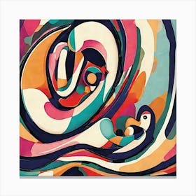 Abstract Of A hug Canvas Print