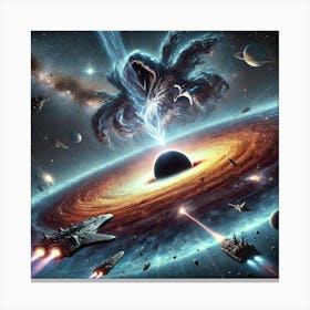 Exulon Singularity Blast Converted Canvas Print