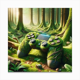 Ps4 Controller In The Forest 1 Canvas Print