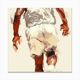 Tennis Player Running Canvas Print