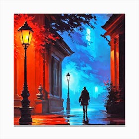 Night In The City 10 Canvas Print