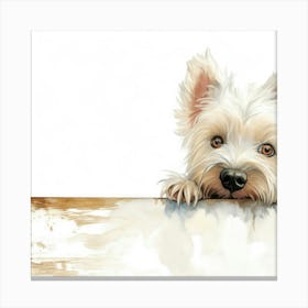 West Highland White Terrier Dog 3 Canvas Print