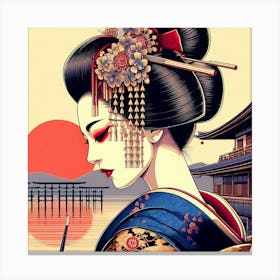 Geishaart204 Canvas Print