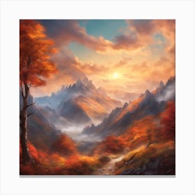 Autumn In The Mountains 2 Canvas Print