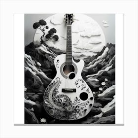 Yin and Yang in Guitar Harmony 13 Canvas Print