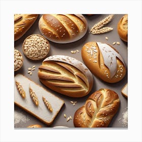 Breads And Cereals Canvas Print