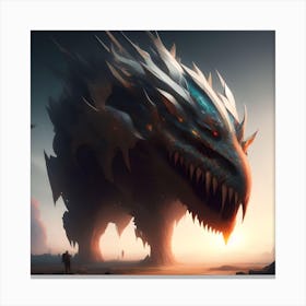 Dragon Monster Canvas Print