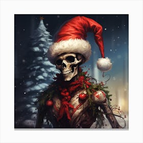 Merry Christmas! Christmas skeleton 19 Canvas Print