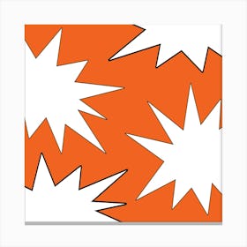 Orange Bursts Canvas Print