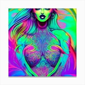 Psychedelic Woman 2 Canvas Print