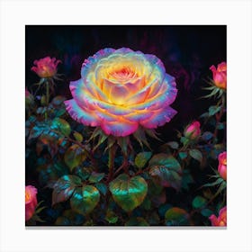 Rainbow Roses 2 Canvas Print