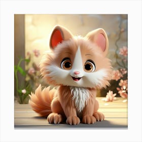 Cute Kitten 9 Canvas Print