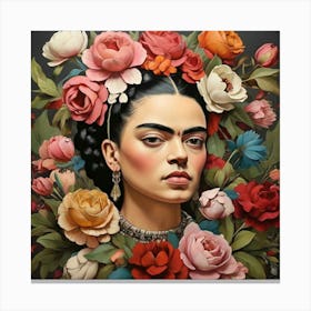 Frida Kahlo paintings 3 Canvas Print