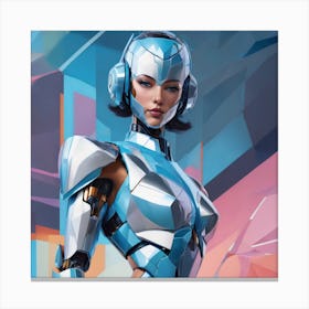 Robot Girl 1 Canvas Print