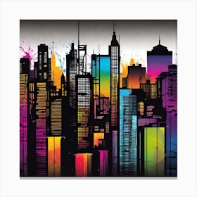 New York City Skyline 25 Canvas Print