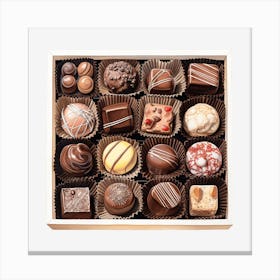 Chocolates In A Box 1 Canvas Print