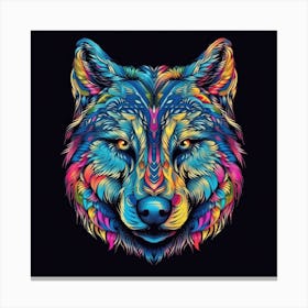 Colorful Wolf Toile