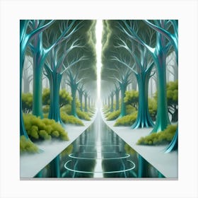 Path Through The Forest Canvas Print