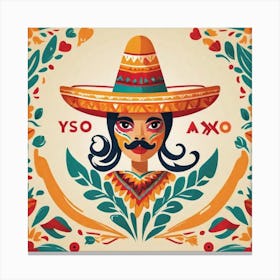 Mexican Woman 13 Canvas Print