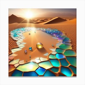 Sahara Countryside Peaceful Landscape Broken Glass Effect No Background Stunning Something That (1) Canvas Print