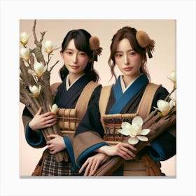 The flower nurse twin Canvas Print
